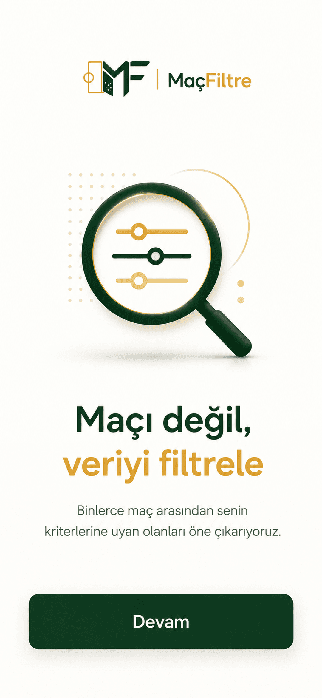 MaçFiltre tanıtım slaytı 1