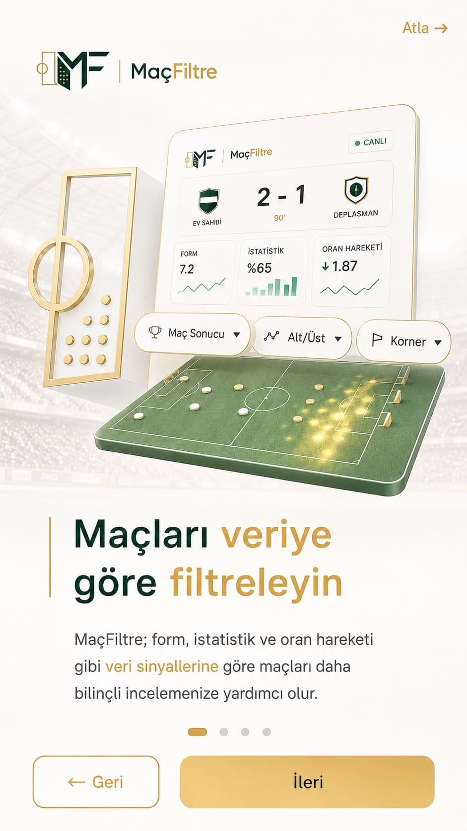 Maçları veriye göre